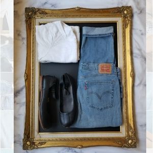 Levi's light distressed Boyfriend crop jeans